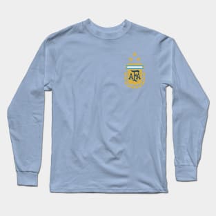 Argentina Football Team With Three Stars Long Sleeve T-Shirt